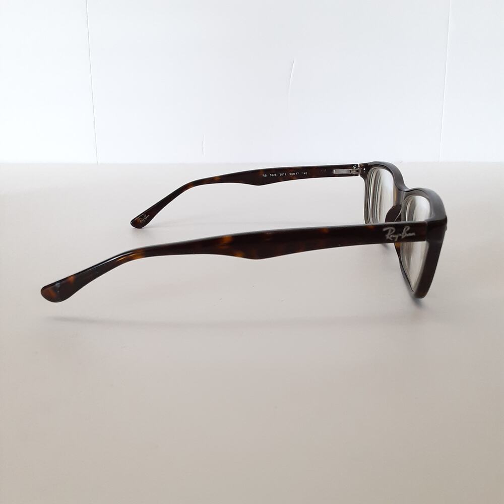 Ray Ban Tortoise Shell Eyeglasses RB 5228 Optics Rectangle Frames ONLY - Picture 4 of 16